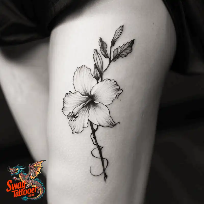 100 Vanilla Flower Tattoo Designs: Symbolism and Style 87 vanilla flower1