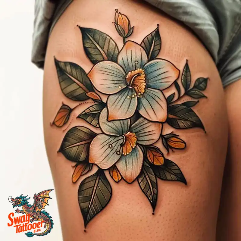 100 Vanilla Flower Tattoo Designs: Symbolism and Style 77 vanilla flower10