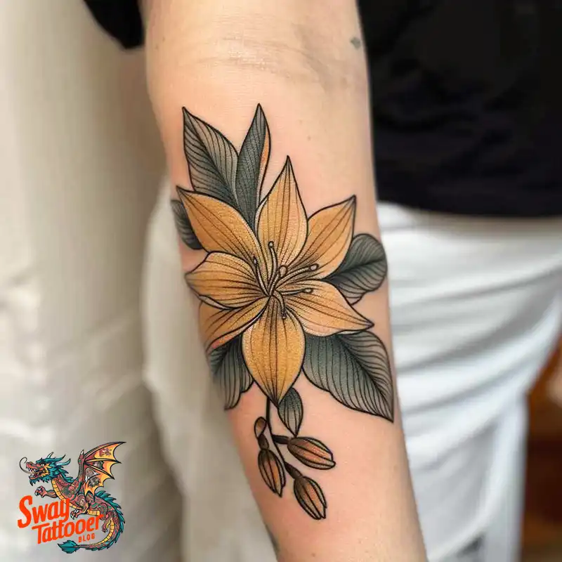100 Vanilla Flower Tattoo Designs: Symbolism and Style 76 vanilla flower11
