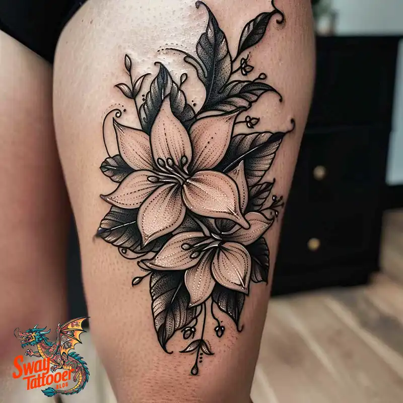 100 Vanilla Flower Tattoo Designs: Symbolism and Style 75 vanilla flower12