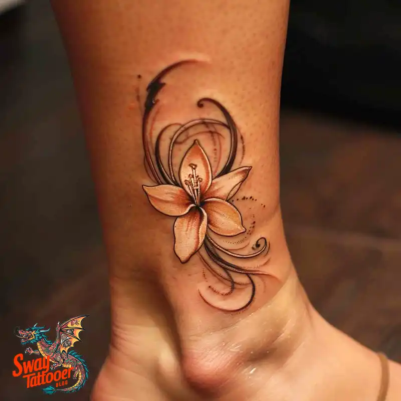 100 Vanilla Flower Tattoo Designs: Symbolism and Style 73 vanilla flower14