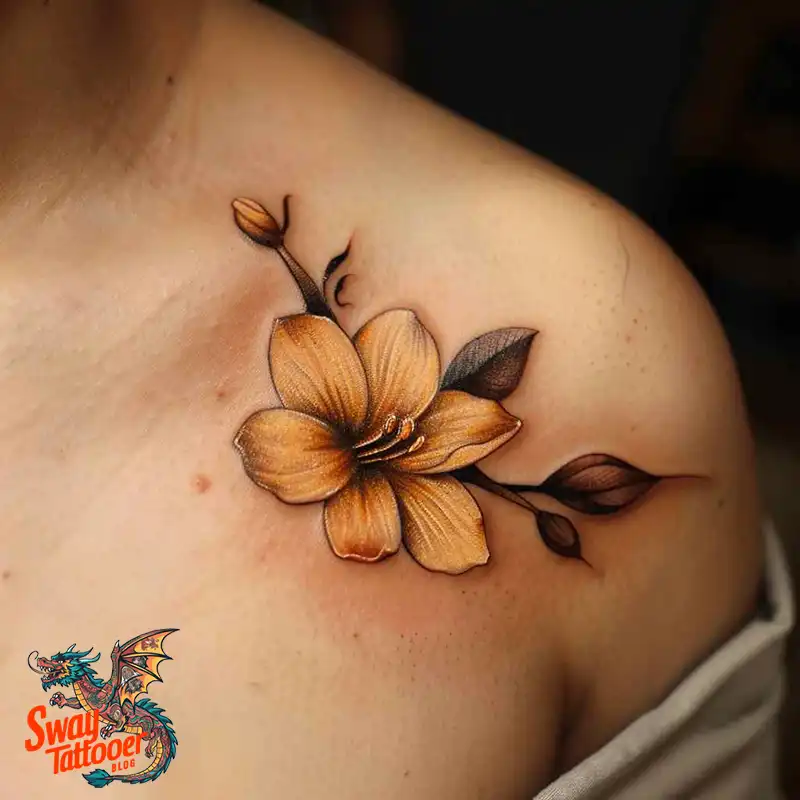 100 Vanilla Flower Tattoo Designs: Symbolism and Style 62 vanilla flower25