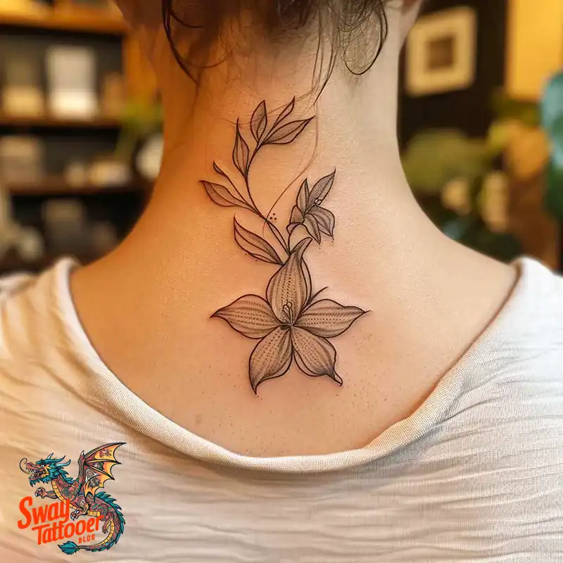 100 Vanilla Flower Tattoo Designs: Symbolism and Style 57 vanilla flower29