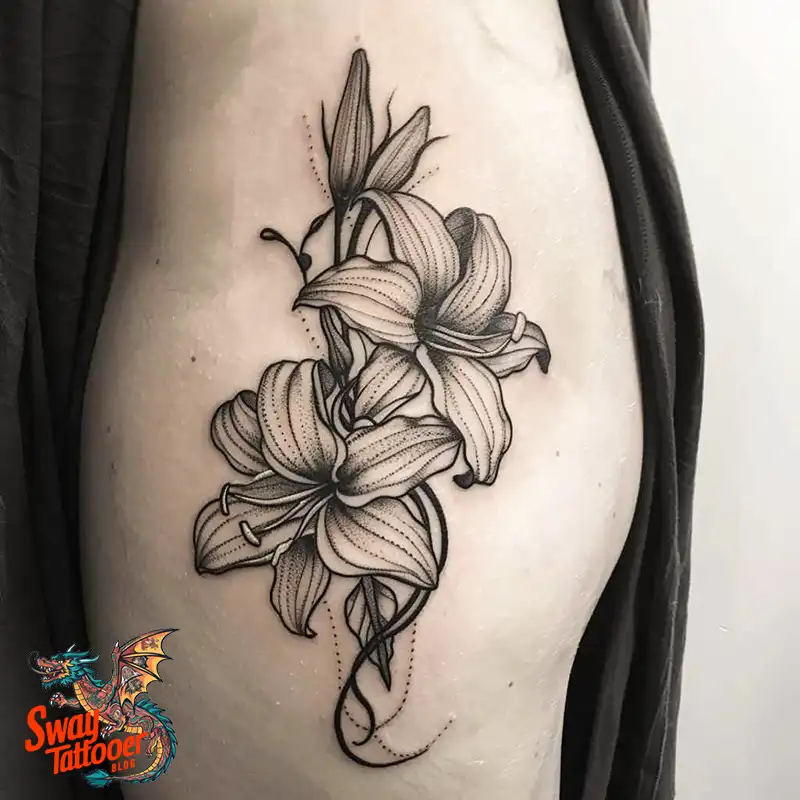 100 Vanilla Flower Tattoo Designs: Symbolism and Style 51 vanilla flower36