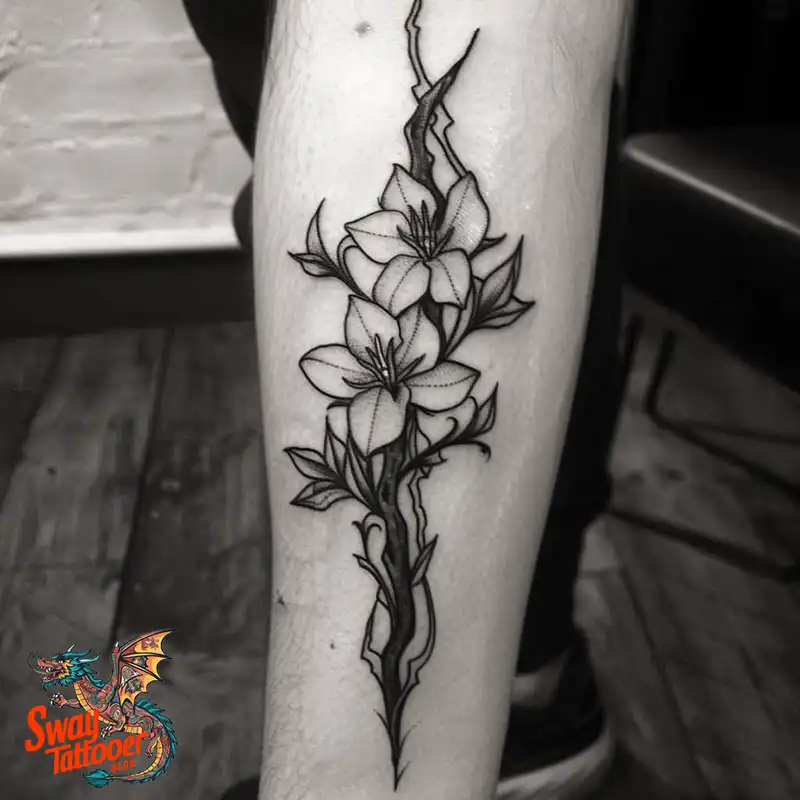 100 Vanilla Flower Tattoo Designs: Symbolism and Style 83 vanilla flower4