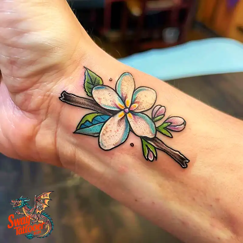 100 Vanilla Flower Tattoo Designs: Symbolism and Style 39 vanilla flower tattoo