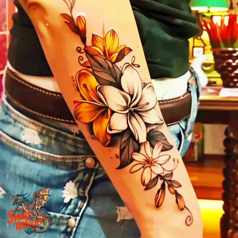 100 Vanilla Flower Tattoo Designs: Symbolism and Style 82 vanilla flower5
