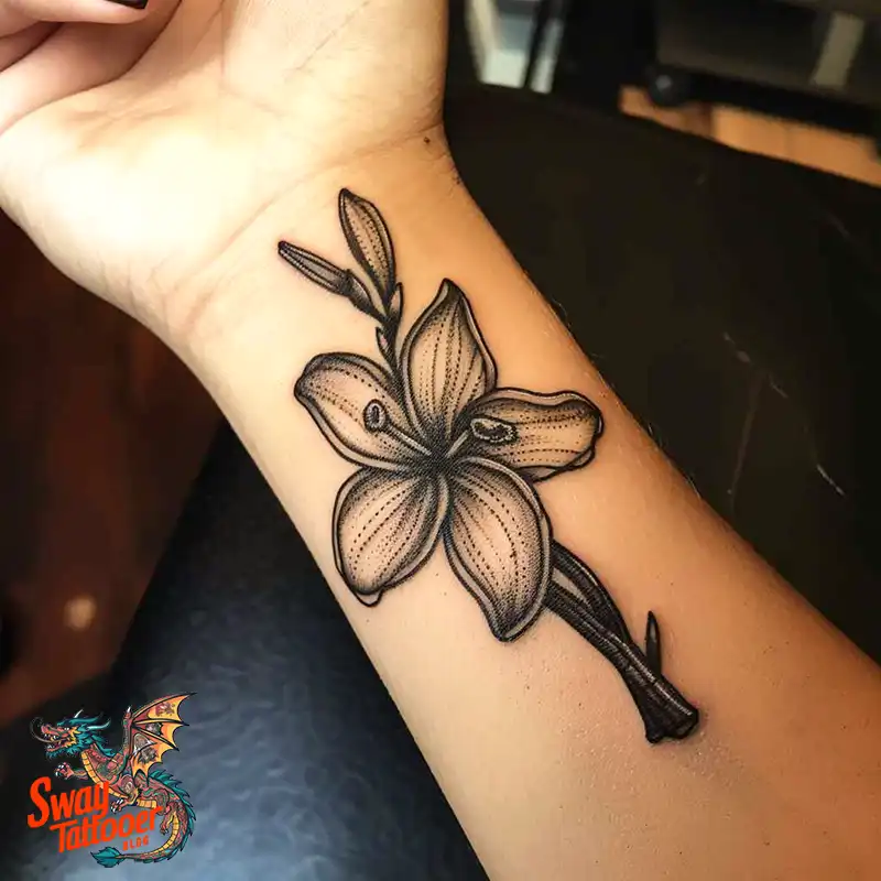100 Vanilla Flower Tattoo Designs: Symbolism and Style 36 vanilla flower tattoo