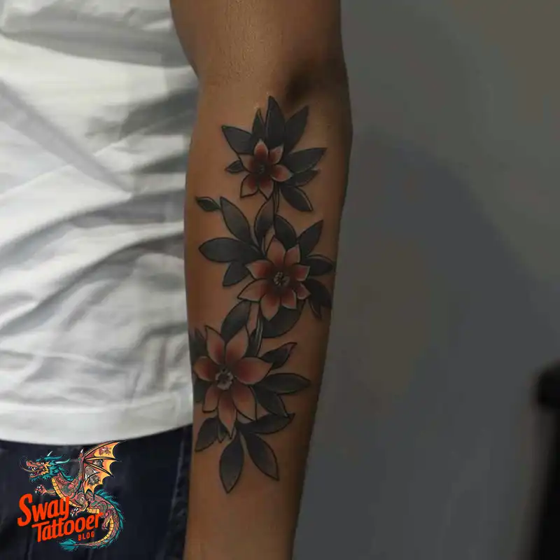 100 Vanilla Flower Tattoo Designs: Symbolism and Style 79 vanilla flower8