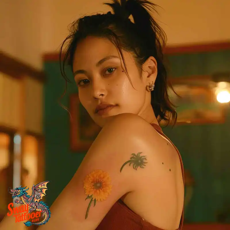 100 Yellow Flower Tattoos Symbolism, Design, and Longevity 80 yellow flower13
