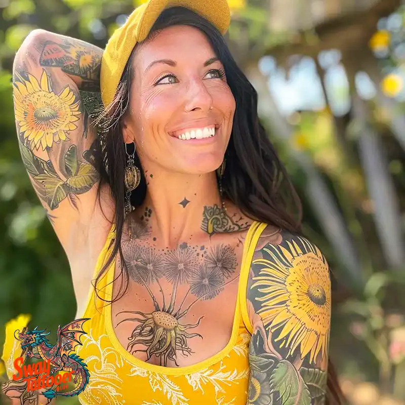 100 Yellow Flower Tattoos Symbolism, Design, and Longevity 74 yellow flower16