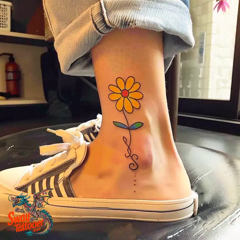 100 Yellow Flower Tattoos Symbolism, Design, and Longevity 76 yellow flower18