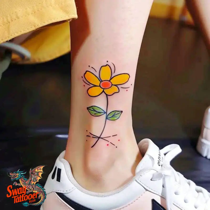 100 Yellow Flower Tattoos Symbolism, Design, and Longevity 78 yellow flower20