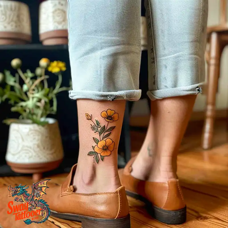 100 Yellow Flower Tattoos Symbolism, Design, and Longevity 71 yellow flower22