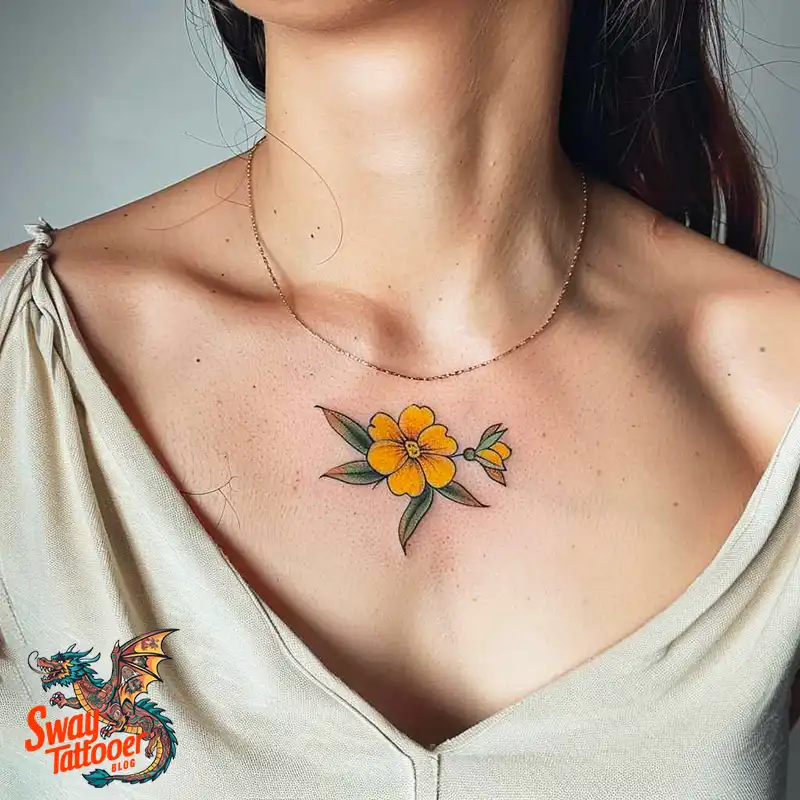 100 Yellow Flower Tattoos Symbolism, Design, and Longevity 68 yellow flower25