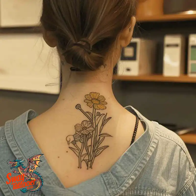 100 Yellow Flower Tattoos Symbolism, Design, and Longevity 62 yellow flower31