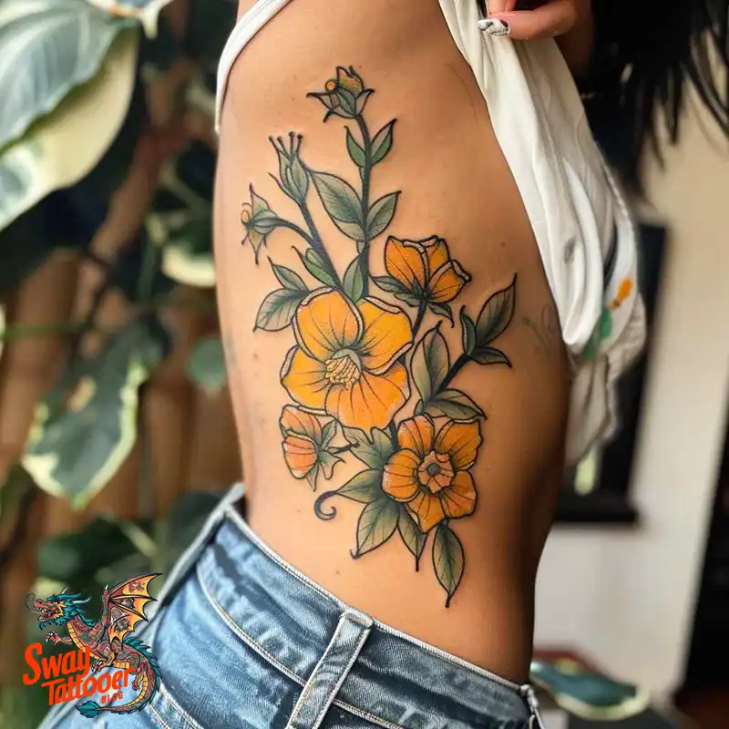 100 Yellow Flower Tattoos Symbolism, Design, and Longevity 59 yellow flower35