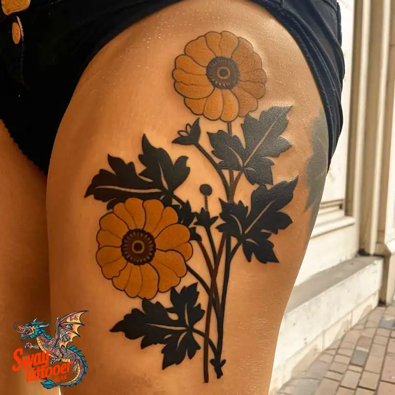 100 Yellow Flower Tattoos Symbolism, Design, and Longevity 58 yellow flower36