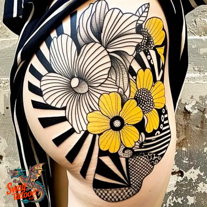 100 Yellow Flower Tattoos Symbolism, Design, and Longevity 50 yellow flower39