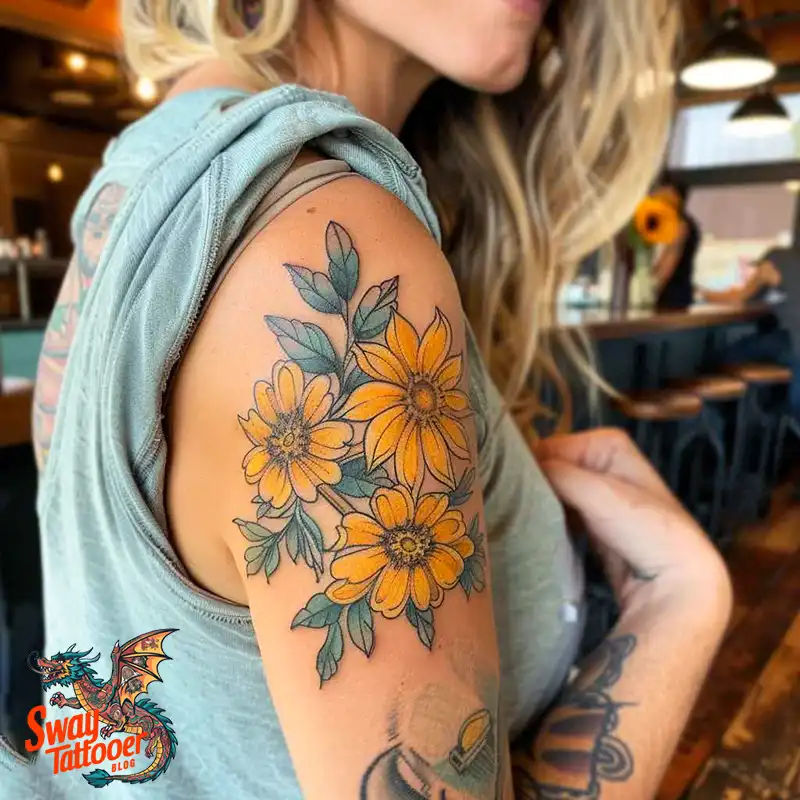 100 Yellow Flower Tattoos Symbolism, Design, and Longevity 53 Yellow Flower Tattoo