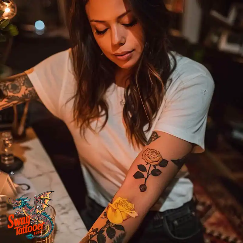 100 Yellow Flower Tattoos Symbolism, Design, and Longevity 43 Yellow Flower Tattoo