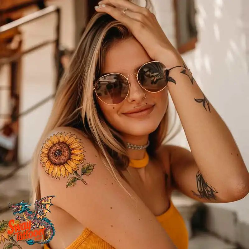 100 Yellow Flower Tattoos Symbolism, Design, and Longevity 36 Yellow Flower Tattoo