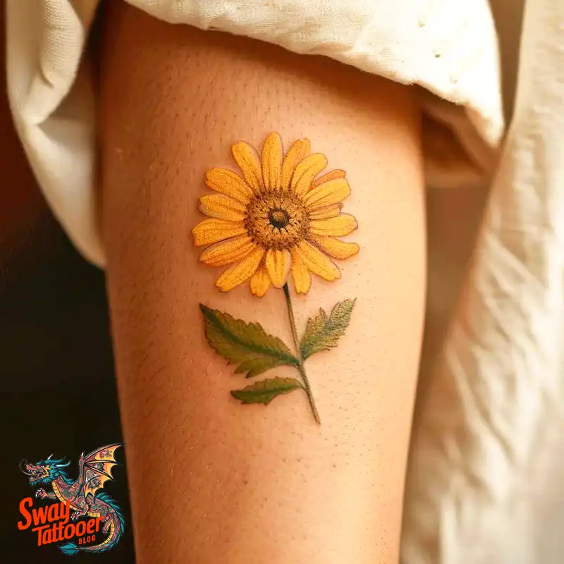 100 Yellow Flower Tattoos Symbolism, Design, and Longevity 32 Yellow Flower Tattoo