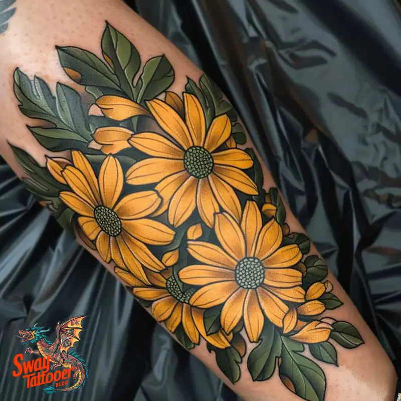 100 Yellow Flower Tattoos Symbolism, Design, and Longevity 31 Yellow Flower Tattoo