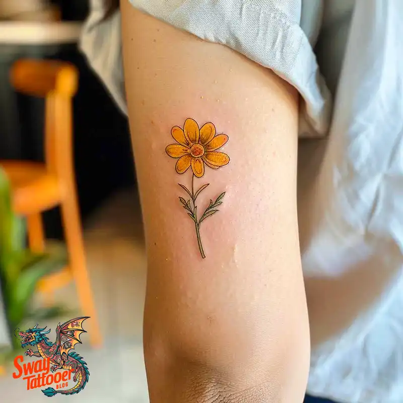 100 Yellow Flower Tattoos Symbolism, Design, and Longevity 30 Yellow Flower Tattoo