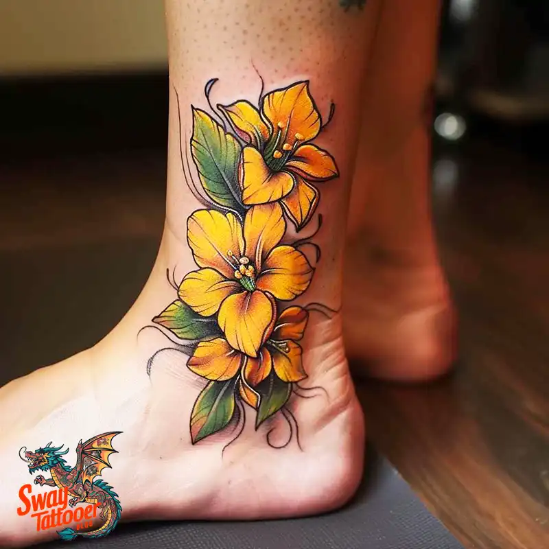 100 Yellow Flower Tattoos Symbolism, Design, and Longevity 27 Yellow Flower Tattoo