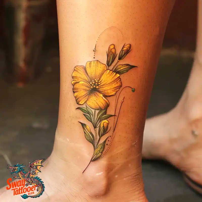 100 Yellow Flower Tattoos Symbolism, Design, and Longevity 26 Yellow Flower Tattoo