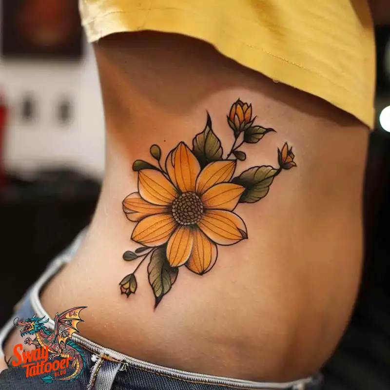 100 Yellow Flower Tattoos Symbolism, Design, and Longevity 18 Yellow Flower Tattoo