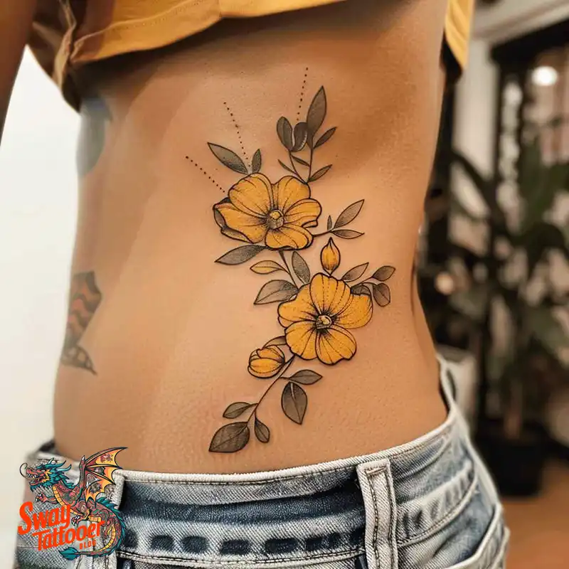 100 Yellow Flower Tattoos Symbolism, Design, and Longevity 17 Yellow Flower Tattoo