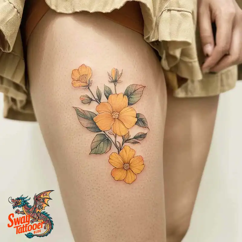 100 Yellow Flower Tattoos Symbolism, Design, and Longevity 15 Yellow Flower Tattoo
