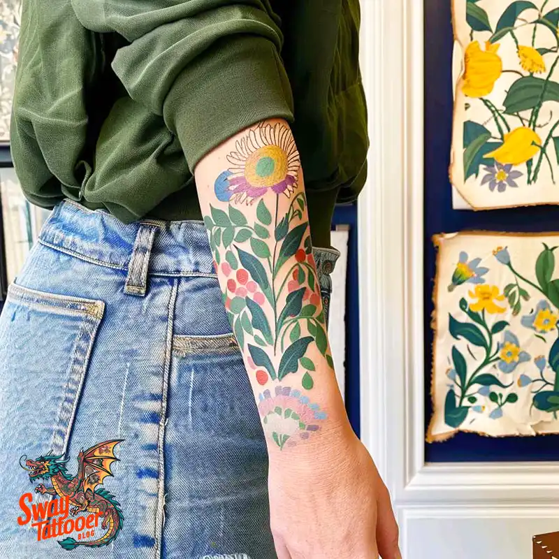 100 Yellow Flower Tattoos Symbolism, Design, and Longevity 90 yellow flower8