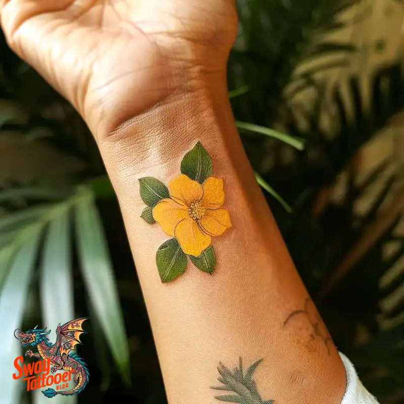 100 Yellow Flower Tattoos Symbolism, Design, and Longevity 13 Yellow Flower Tattoo
