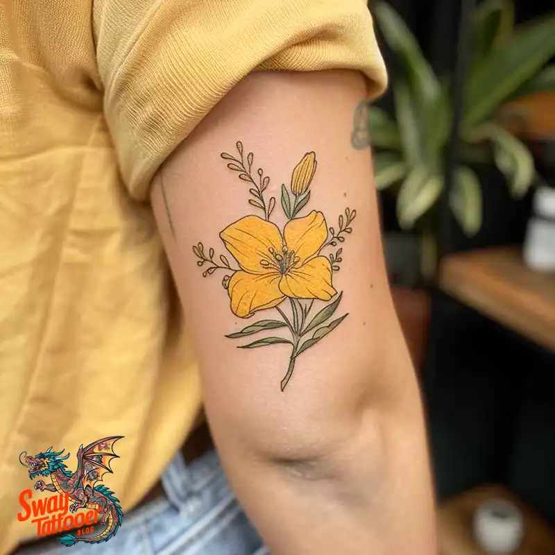 100 Yellow Flower Tattoos Symbolism, Design, and Longevity 11 Yellow Flower Tattoo