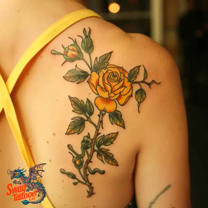 100 Yellow Flower Tattoos Symbolism, Design, and Longevity 8 Yellow Flower Tattoo