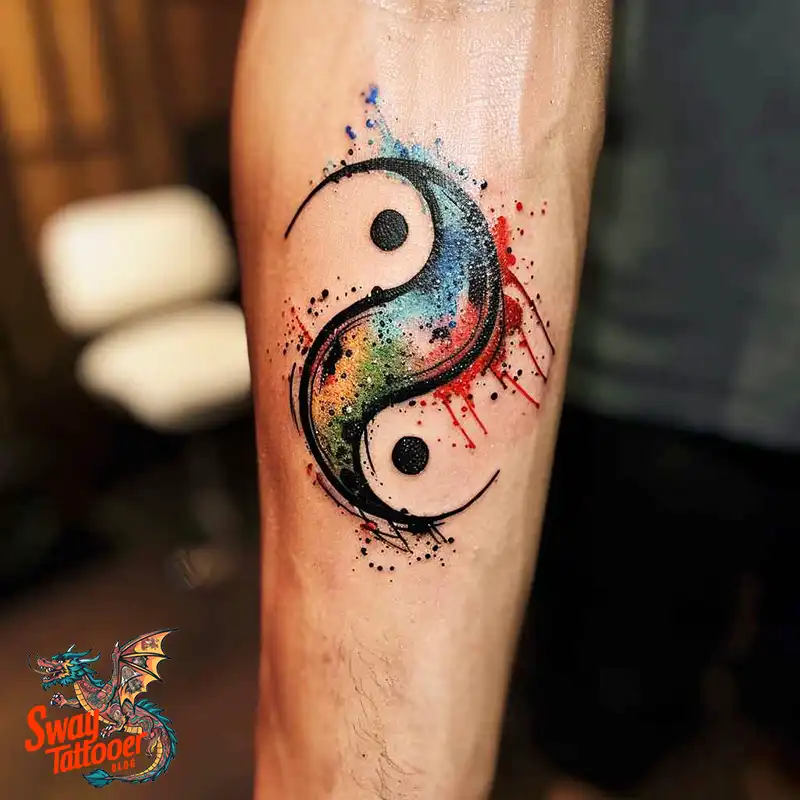 120 Yin Yang Tattoo Designs: Harmonize with Ancient Art 119 yin yang1