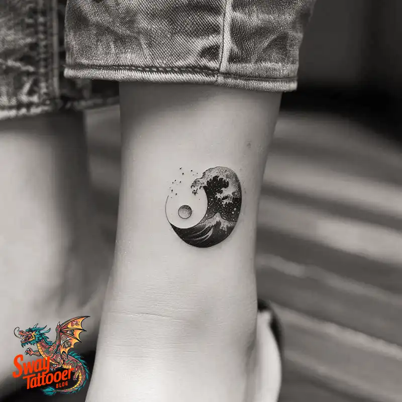 120 Yin Yang Tattoo Designs: Harmonize with Ancient Art 113 yin yang10