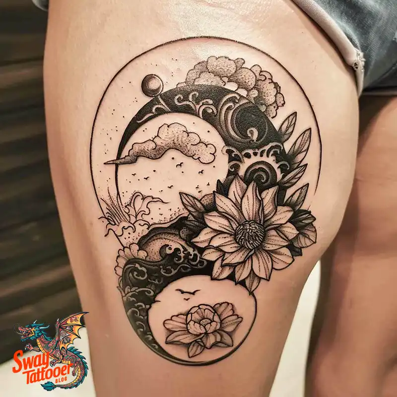 120 Yin Yang Tattoo Designs: Harmonize with Ancient Art 4 Yin Yang Tattoo