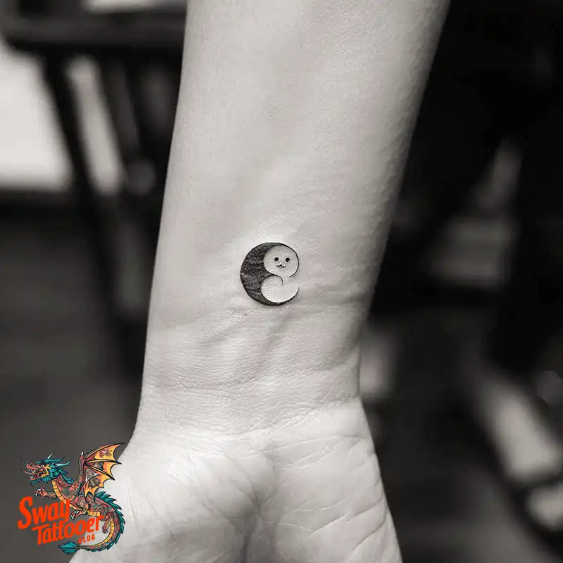 120 Yin Yang Tattoo Designs: Harmonize with Ancient Art 108 yin yang14