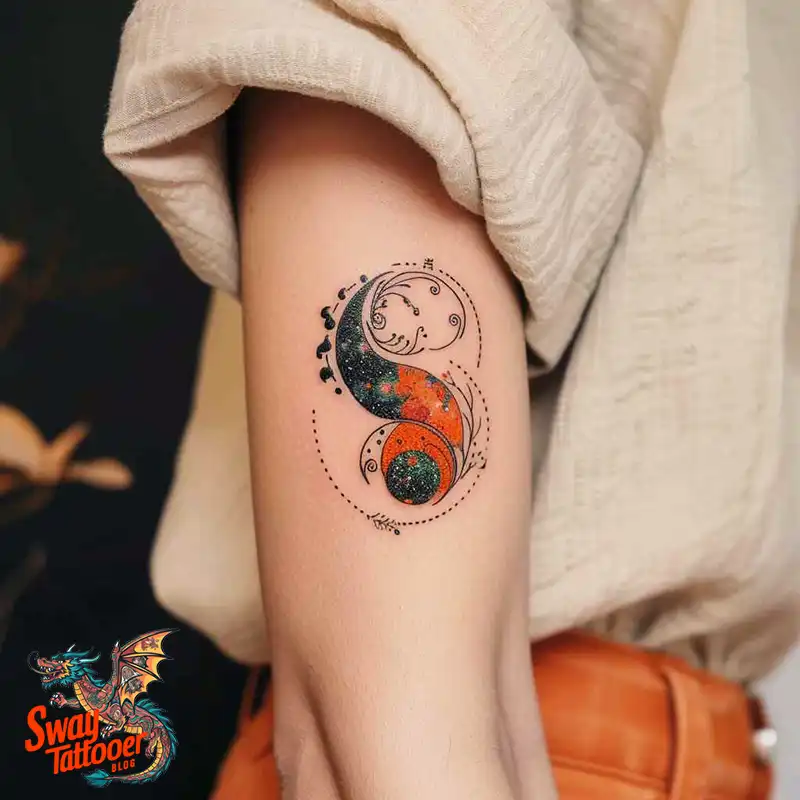 120 Yin Yang Tattoo Designs: Harmonize with Ancient Art 106 yin yang16