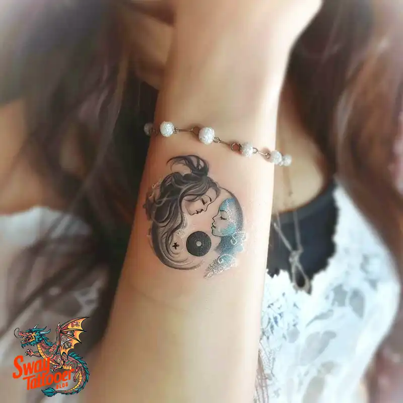 120 Yin Yang Tattoo Designs: Harmonize with Ancient Art 101 yin yang20