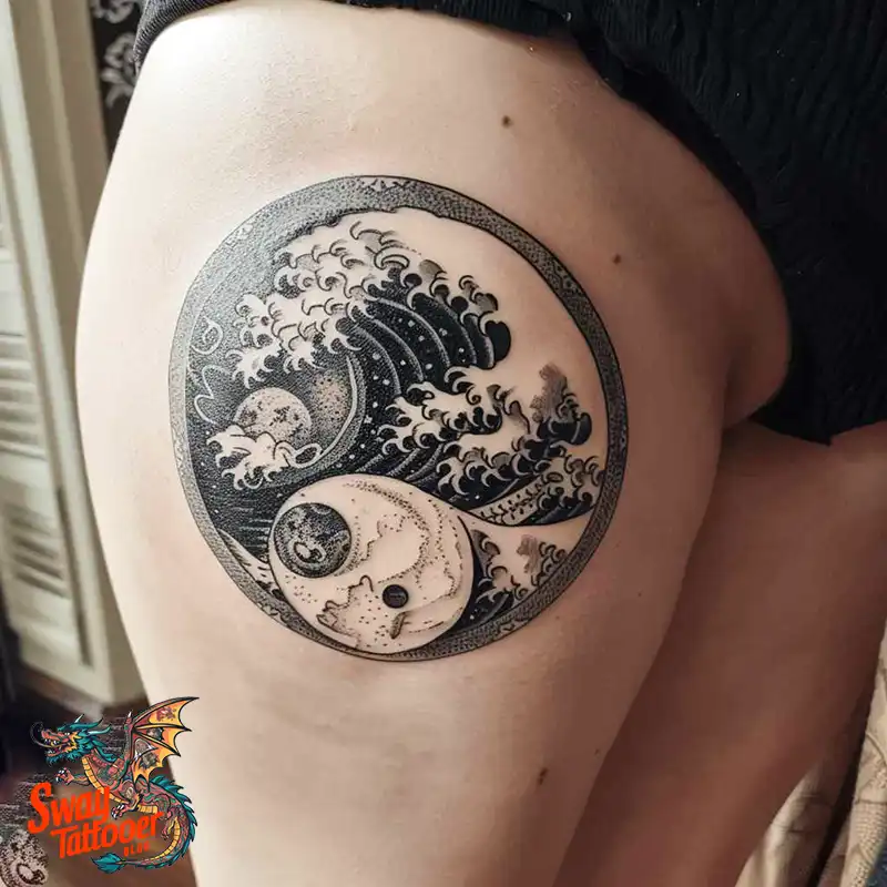 120 Yin Yang Tattoo Designs: Harmonize with Ancient Art 103 yin yang22