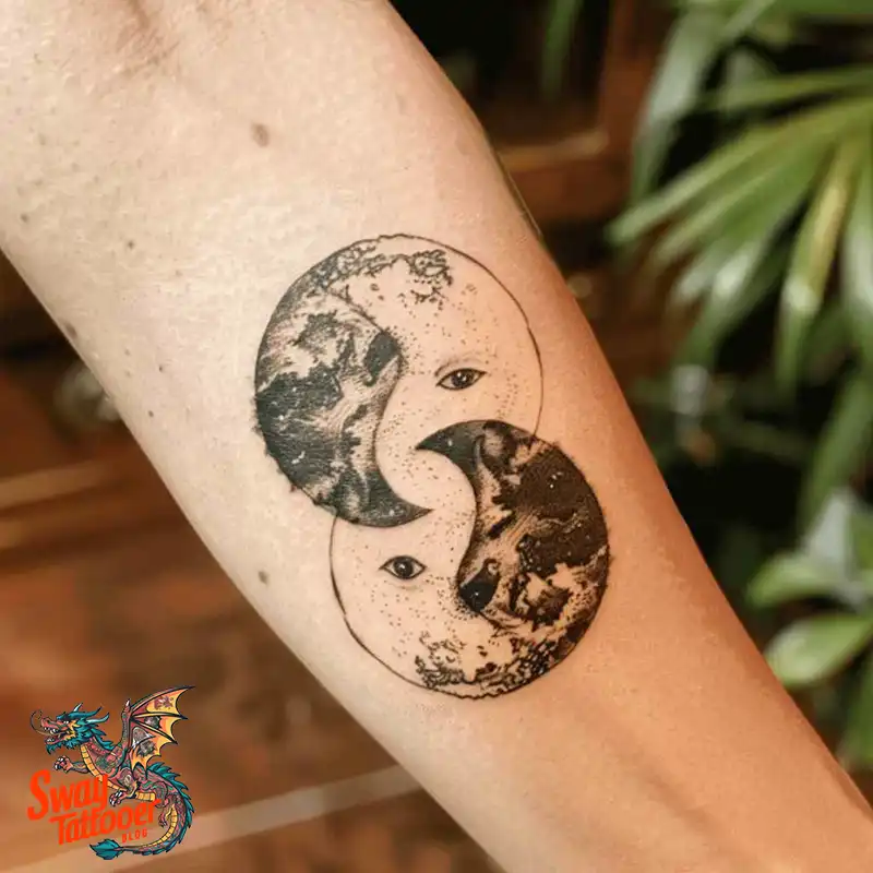 120 Yin Yang Tattoo Designs: Harmonize with Ancient Art 117 yin yang3
