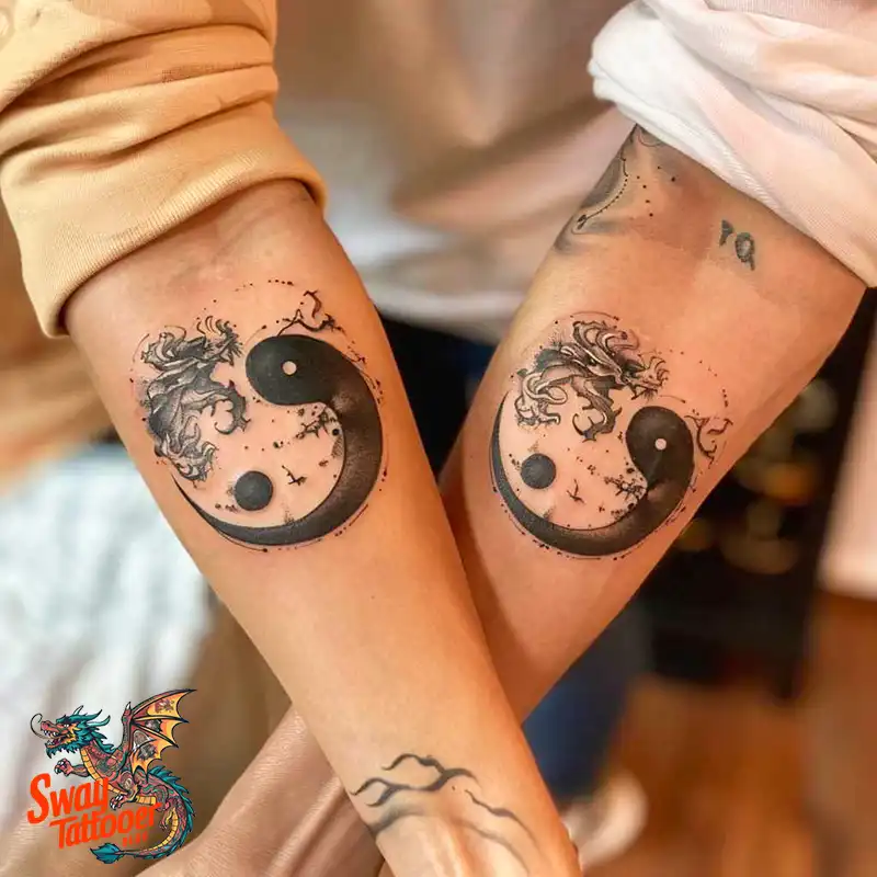 120 Yin Yang Tattoo Designs: Harmonize with Ancient Art 115 yin yang5