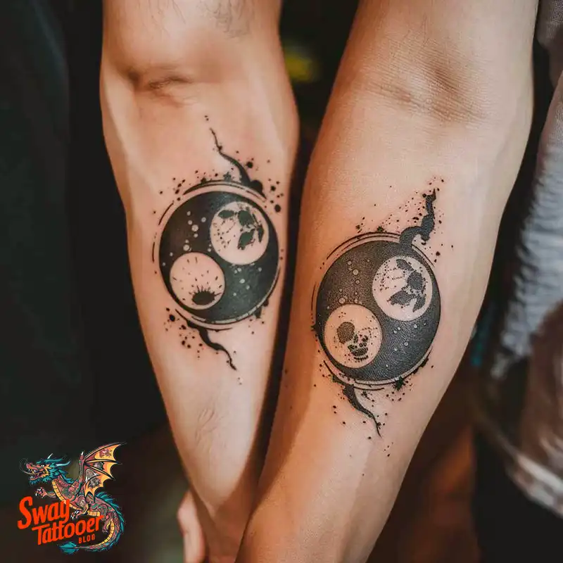 120 Yin Yang Tattoo Designs: Harmonize with Ancient Art 97 yin yang6