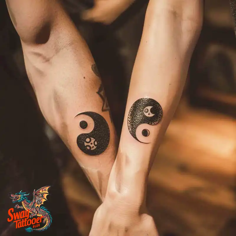 120 Yin Yang Tattoo Designs: Harmonize with Ancient Art 110 yin yang7