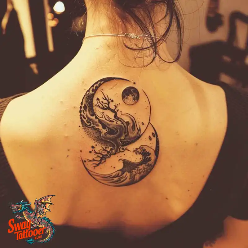 120 Yin Yang Tattoo Designs: Harmonize with Ancient Art 29 Yin Yang Tattoo